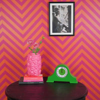 Horloge retro verte