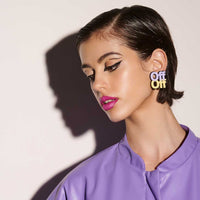Fu*k Off | Boucles d'oreilles