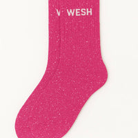 Chaussettes à Paillettes "Wesh" Fuschia