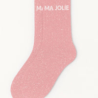 Chaussettes à Paillettes "Ma Jolie" Rose