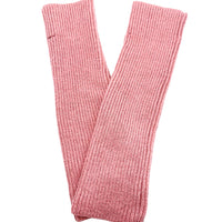 Mitaines longues en maille rose