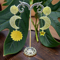 Boucles d'oreilles Céleste - Jaune