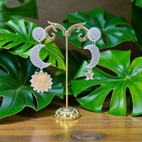 Boucles d'oreilles Céleste - Gris