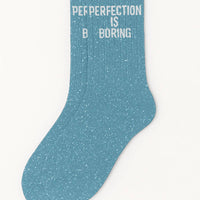 Chaussettes à Paillettes "Perfection is Boring"