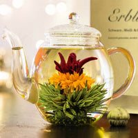 Coffret thé en fleur : thé noir, thé blanc et thé vert