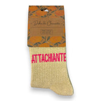 Chaussettes à Paillettes "ATTACHIANTE"