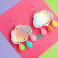 Boucles d’oreilles Pluie pastel