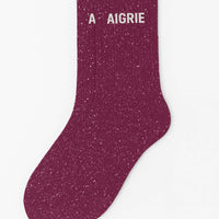 Chaussettes à Paillettes "Aigrie" Framboise
