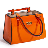 Vase sac à main en céramique orange