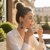 Boucles d'oreilles Céleste - Bleu