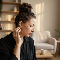 Boucles d'oreilles Céleste - Gris