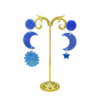 Boucles d'oreilles Céleste - Bleu