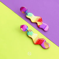 Boucles d’oreilles arc-en-ciel