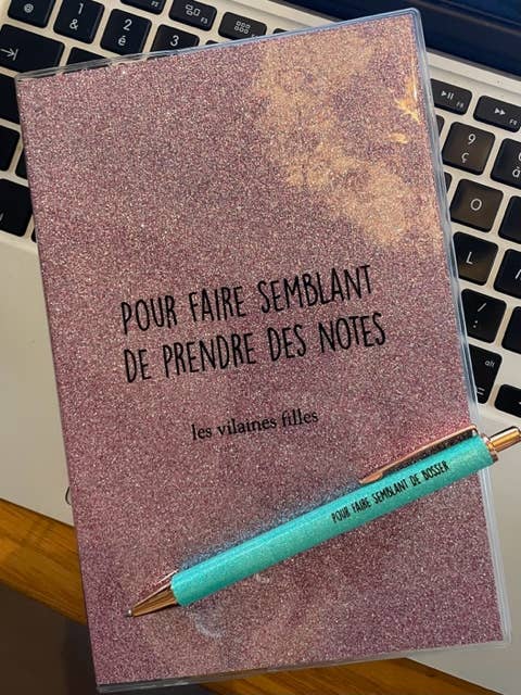 Carnet de notes à paillettes