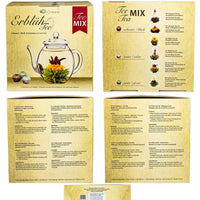 Coffret thé en fleur : thé noir, thé blanc et thé vert