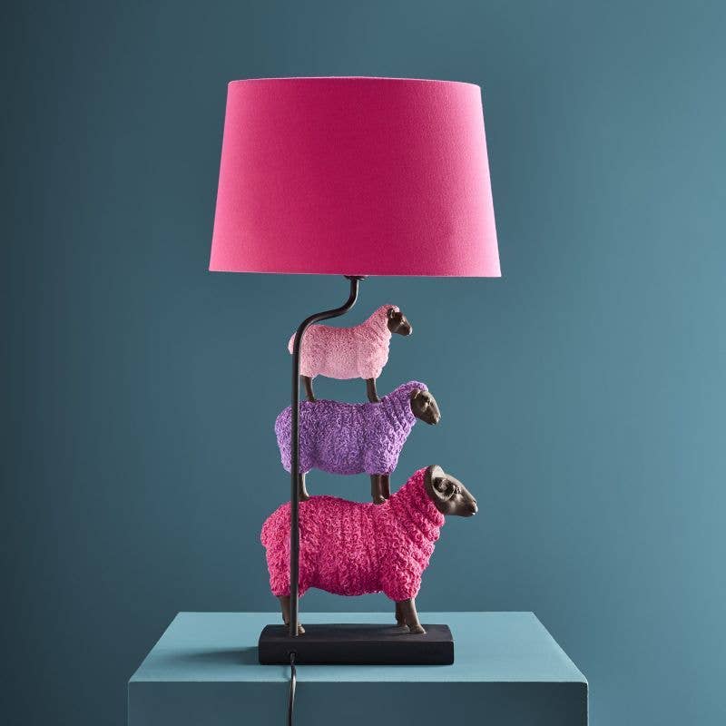 Lampe Moutons coloré