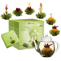 Coffret thé en fleur: Thé vert