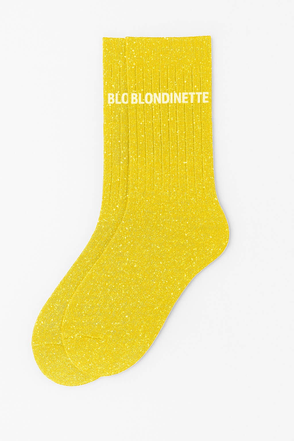 Chaussettes à Paillettes  "Blondinette" Jaune