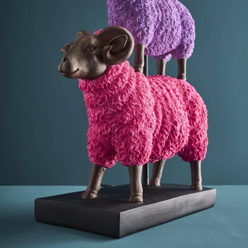 Lampe Moutons coloré