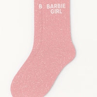Chaussettes à Paillettes "Barbie Girl" - Rose