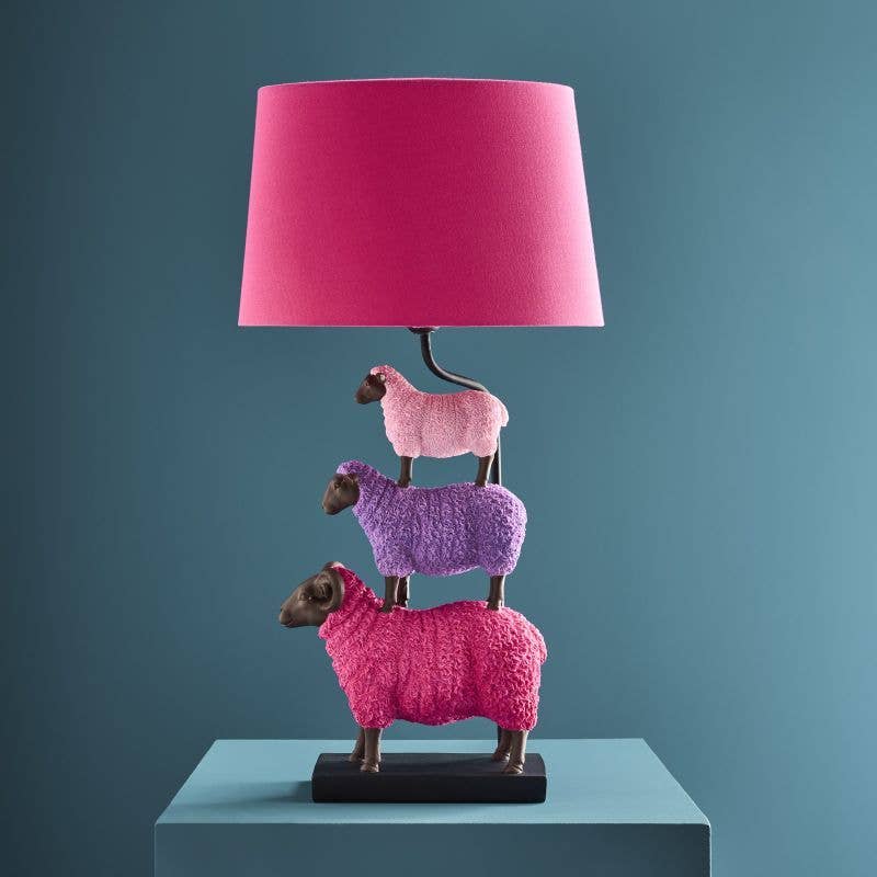 Lampe Moutons coloré