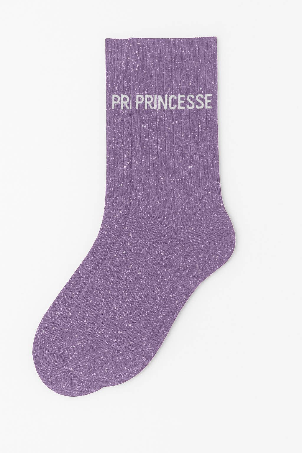 Chaussettes à Paillettes "Princesse" Mauve