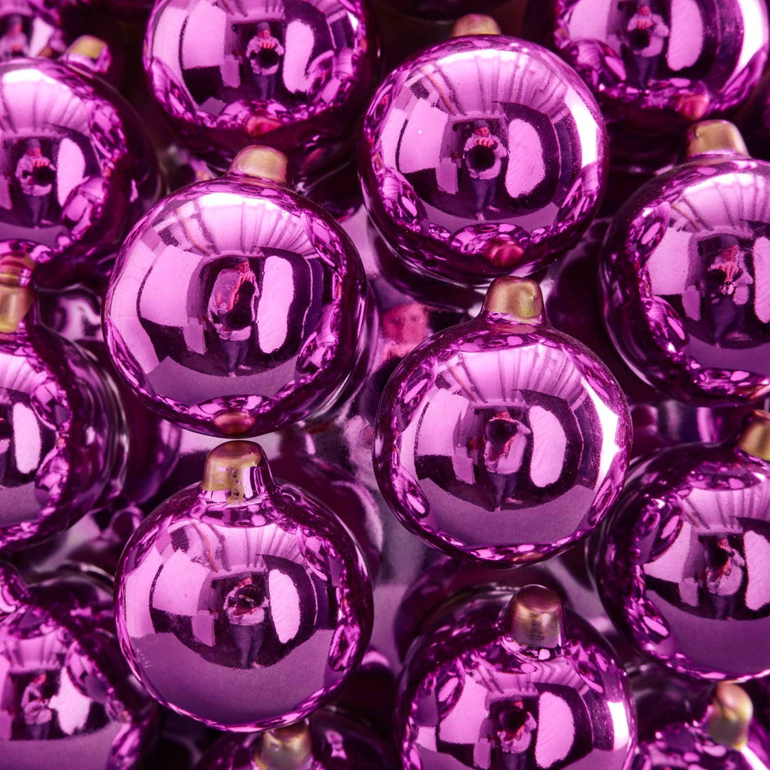 Vase boules métalisées lilas