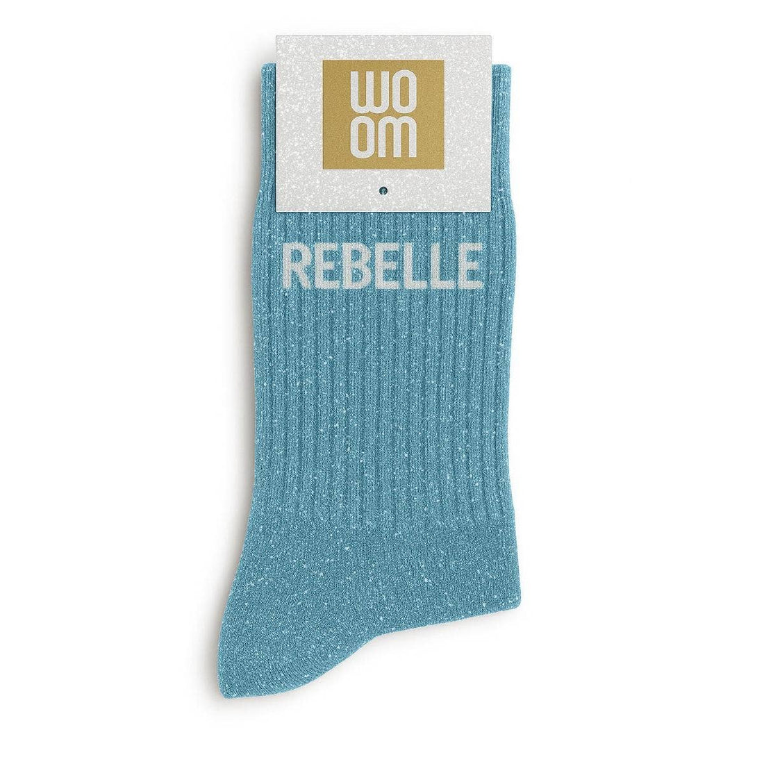 Chaussettes à Paillettes "Rebelle" Turquoise