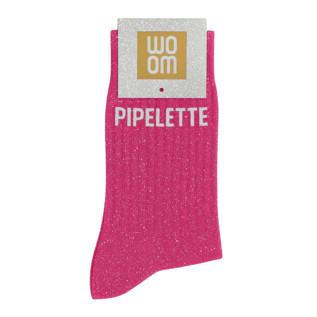 Chaussettes à Paillettes "Pipelette" Fuschia