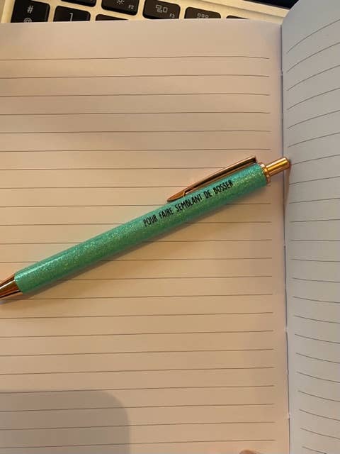 Carnet de notes à paillettes