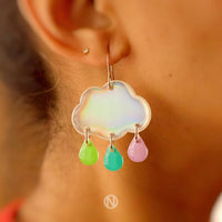 Boucles d’oreilles Pluie pastel