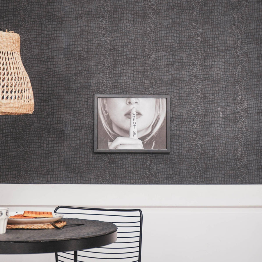 Affiche - Papier - Tais-toi - Blanc