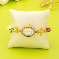 Montre bracelet floral