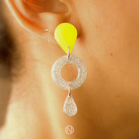 Boucles d'oreilles Citron galactique