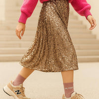 Chaussettes à Paillettes "Girl Power" Rose Gold