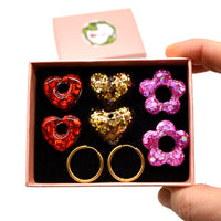Coffret 3 paires de boucles d'oreilles
