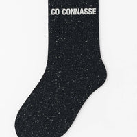 Chaussettes à Paillettes "Connasse" Noir