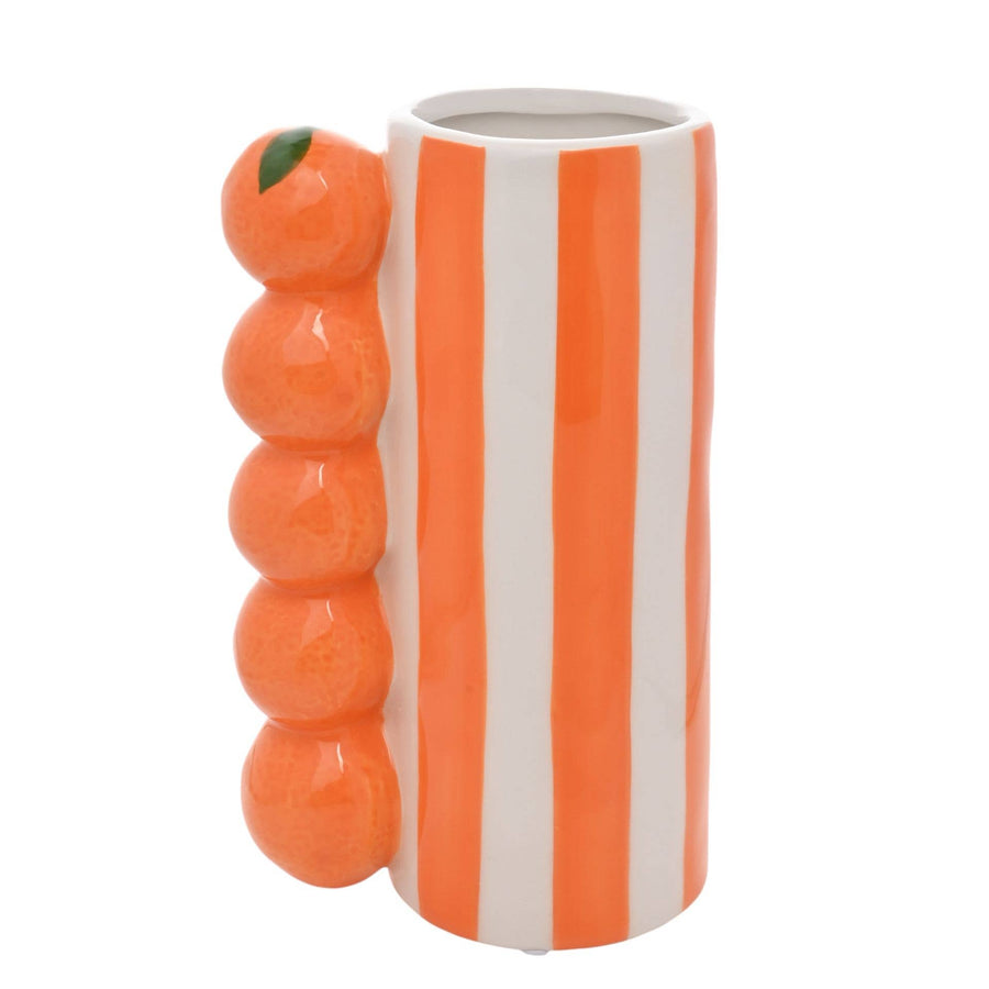 Vase rayé orange Hestia