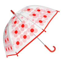 Parapluie transparent à fleurs