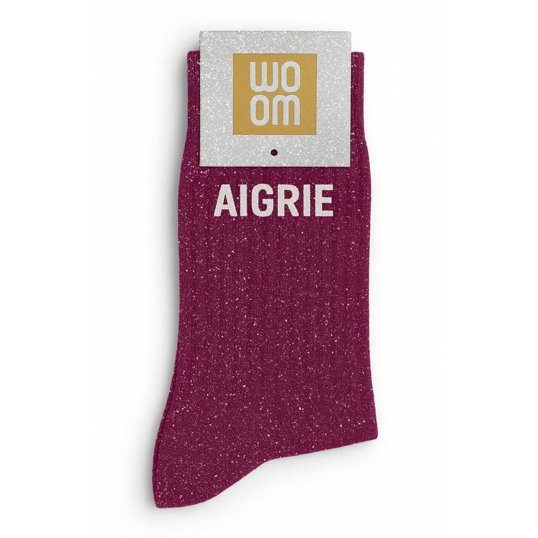 Chaussettes à Paillettes "Aigrie" Framboise