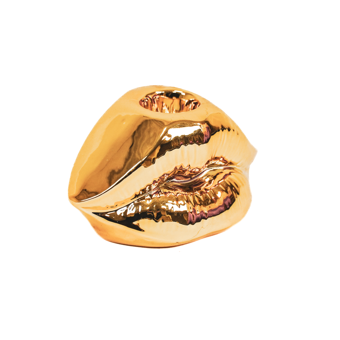 Bougeoir bouche dorée