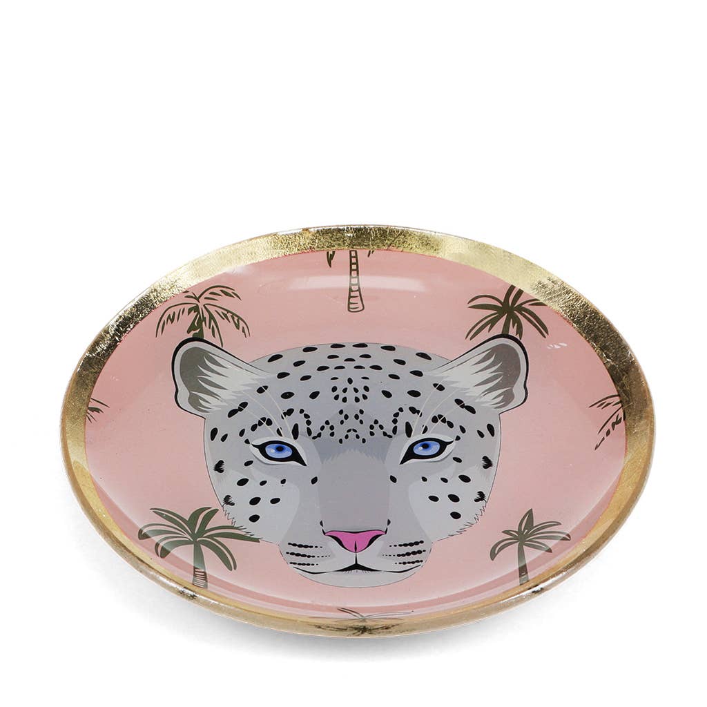 Coupelle Léopard en verre