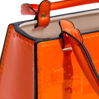 Vase sac à main en céramique orange