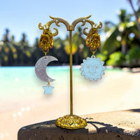 Boucles d'oreilles Astral Doré - Bronze