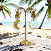 Boucles d'oreilles Astral Doré - Jaune