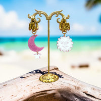 Boucles d'oreilles Astral Doré - Rose