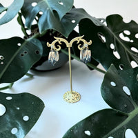 Boucles d'oreilles triple argent