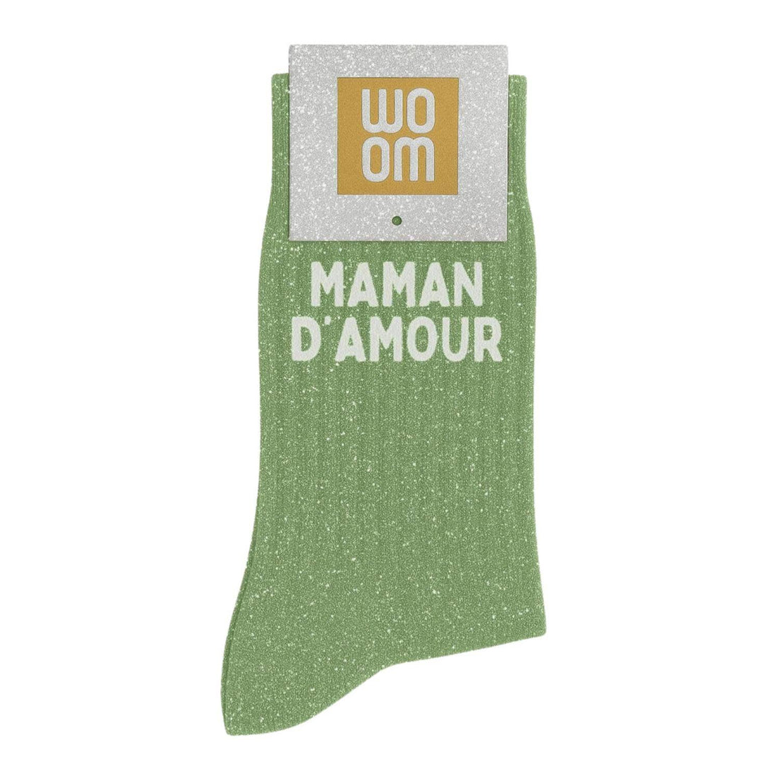 Chaussettes à Paillettes à Message "Maman d&