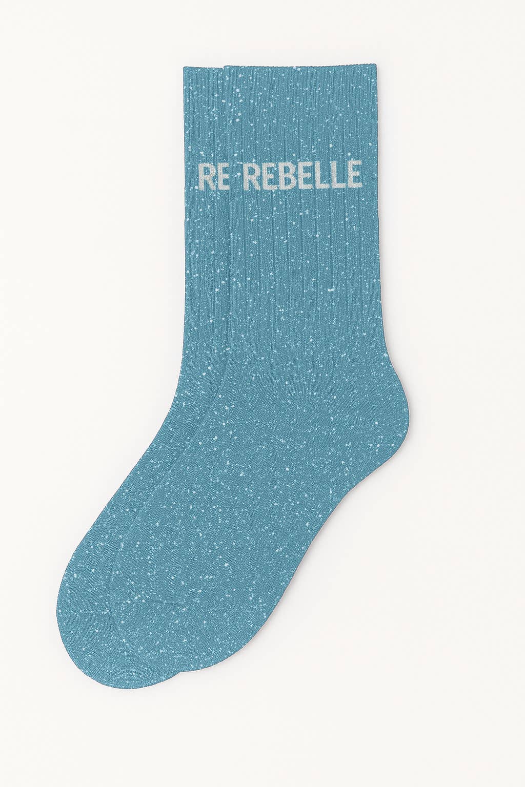 Chaussettes à Paillettes "Rebelle" Turquoise