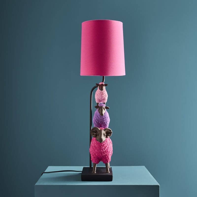 Lampe Moutons coloré